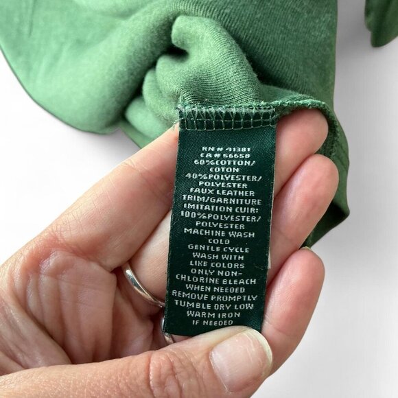 Ralph Lauren Equestrian Women’s Green 3/4 sleeve shirt Size Medium - Picture 4 of 4